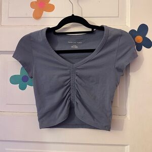 Blue Crop Top American Eagle